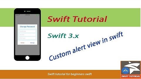Custom UIAlertView in swift 3 Xcode 8