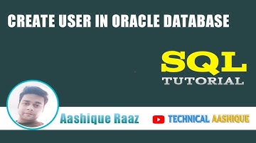 Create USER in Oracle Database|Technical Aashique