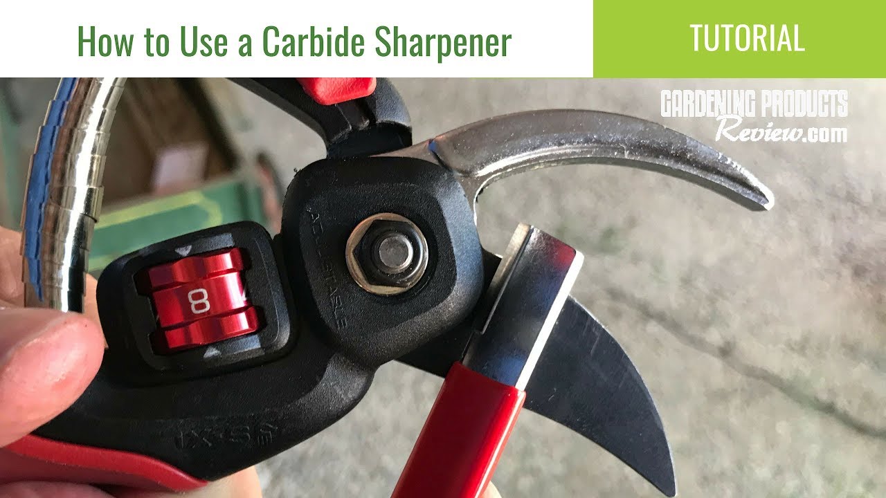 Garden Tool Sharpener - Diamond + Carbon Steel Hone Reversible Paddle For  Sharpening Pruners, Clippers Mower Blades and Scissors