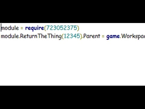 Roblox How To Make A Loader Script 2017 Youtube - roblox lua module