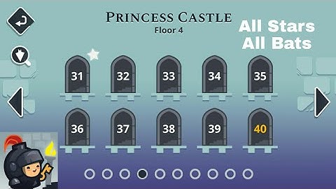 WALKTHROUGH TRICKY CASTLE LEVEL 31 - 40 ALL STARS AND BATS