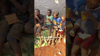 Feeding homeless kids #orphansupport #donate #slums #food