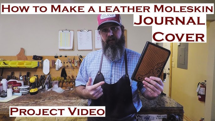 How to Make a Stitched Leather Book Cover 