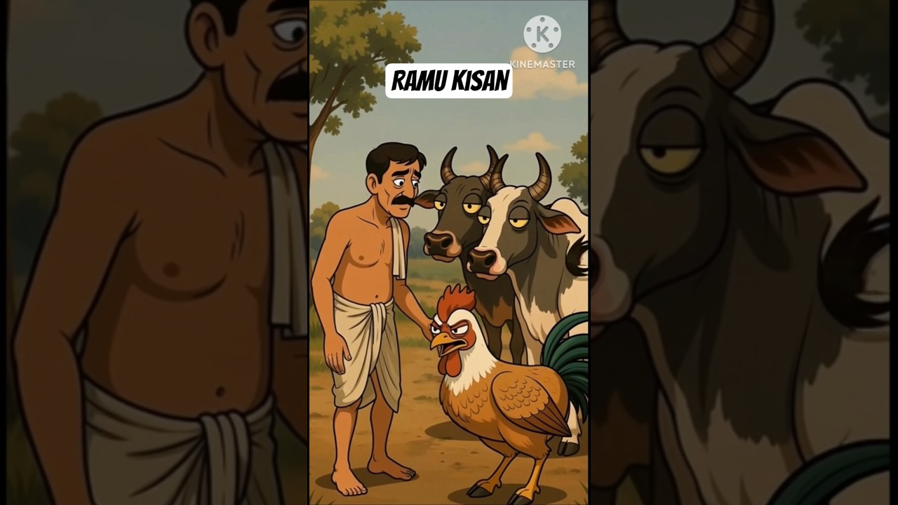 Ramu Kisan Story 👨&zwj;🌾 #shorts #ai #animation #story #cartoon