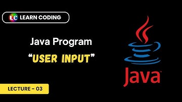 How to take input from user in Java | Learn Coding