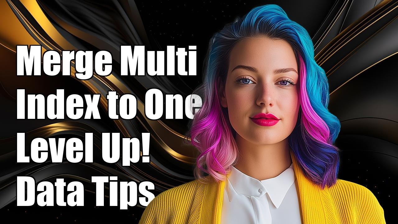 Merge MultiIndex columns together into 1 level - YouTube