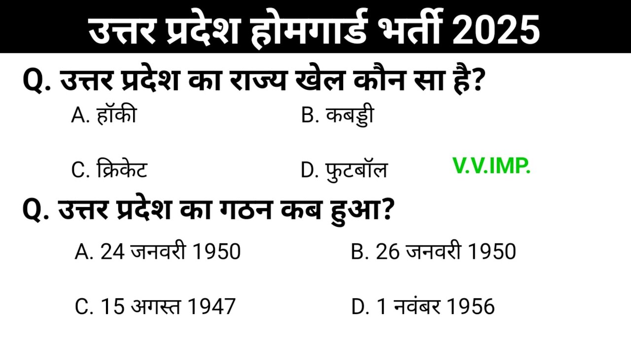UP HOME GUARD GK CLASSES | UP HOME GUARD 2025 GK CLASSES | HOME GUARD GK CLASS | GK GS Practice Set 