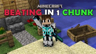 Beating Minecraft In 1 chunk...