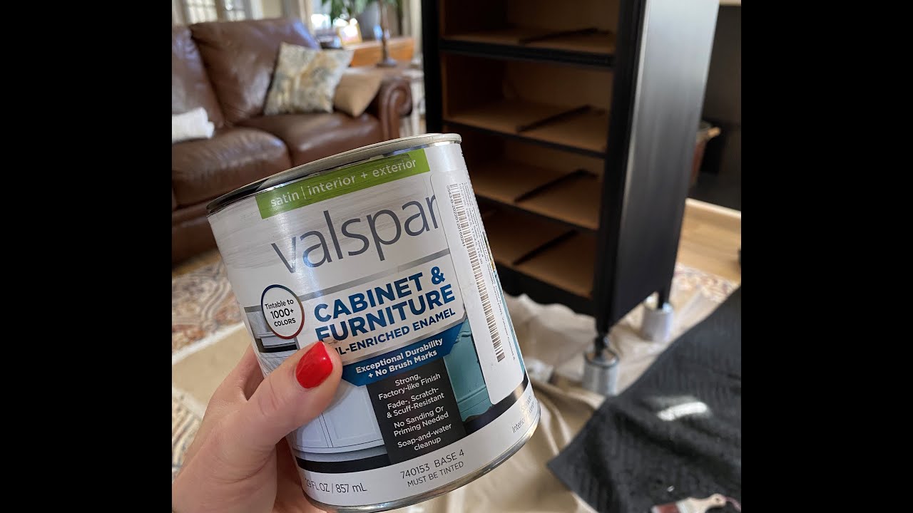 StreakFree Furniture Painting Valspar & Furniture Oil Enriched Enamel Paint YouTube