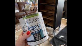 Streak-Free Furniture Painting ||  Valspar Cabinet & Furniture Oil Enriched Enamel Paint