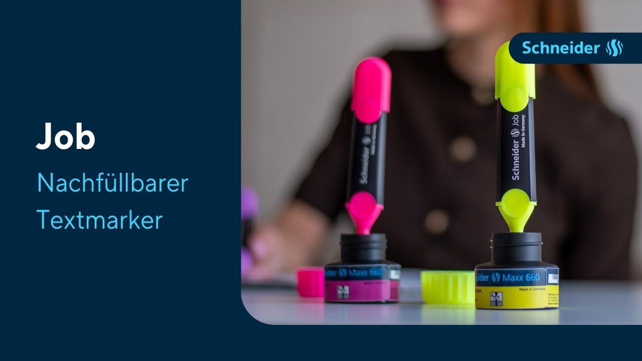 Schneider Textmarker Job in leuchtenden Neonfarben