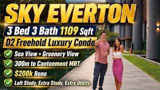 Information [FOR SALE]Sky Everton 3 Bed 3 Bath 1109 Sqft |FREEHOLD D2| Sea View |$200k Reno| 300m Cantonment MRT Update
