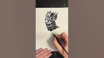Timelapse: Souls of Cinder Portrait Ink Drawing | Dark Souls 3 Art