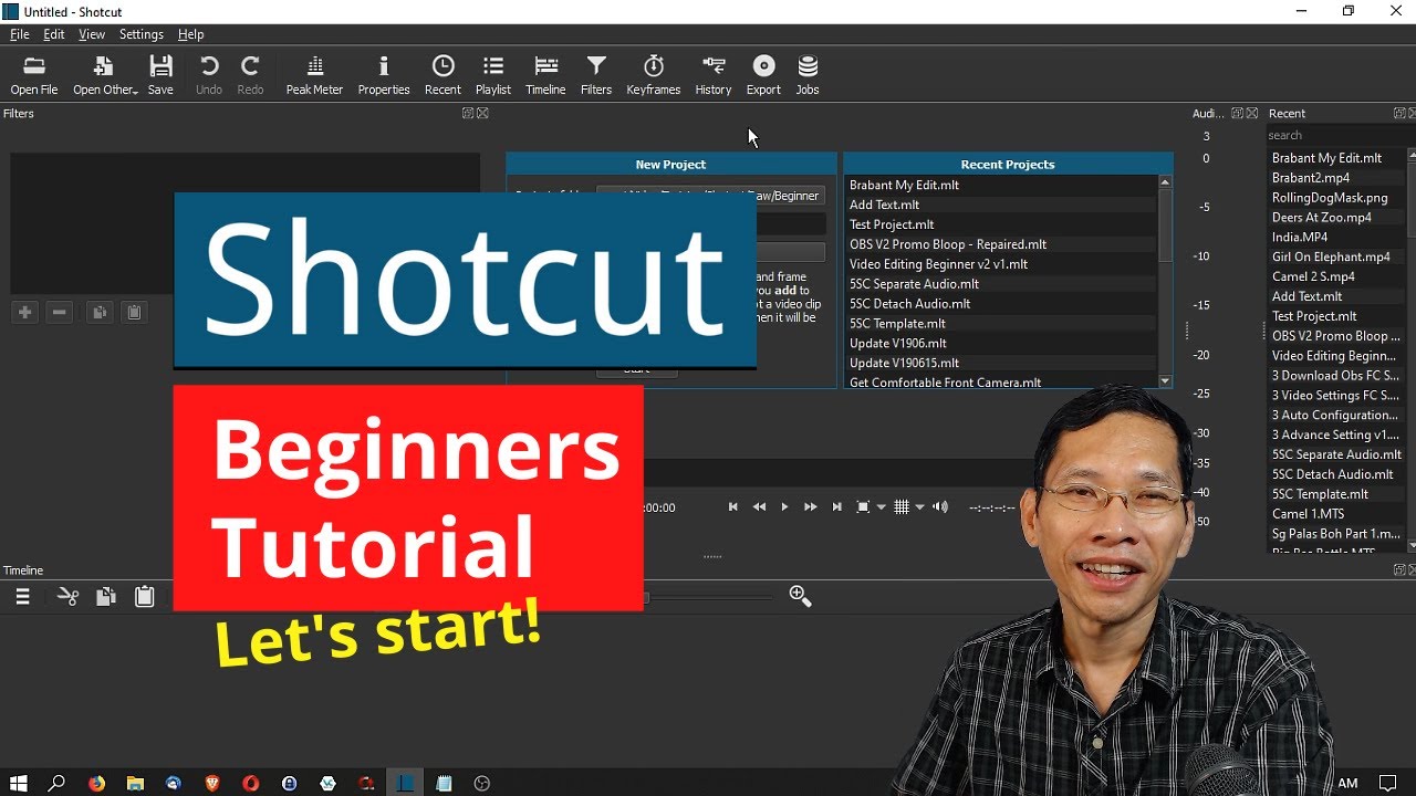 Shotcut Tutorial Videos