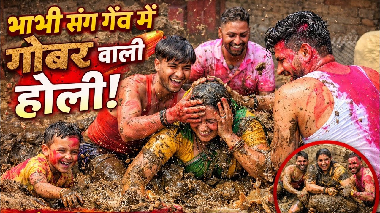 भाभी के साथ गाँव में जबरदस्त होली मस्ती 😄 | तालाब किनारे धमाल