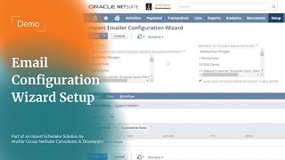 Scheduled CSV Importer Demo | NetSuite Email Configuration Wizard
