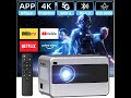 COOLKANGAROO Native 1080P Projector Review – Pros &amp; Cons – 4K Support Resolution, WiFi &amp; Bluetooth