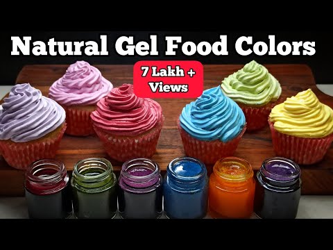 How to Make Natural Gel Food Colors at Home Organic & Chemical Free