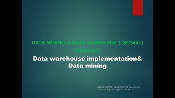 VTU DM&DW 18CS641 M2 L2