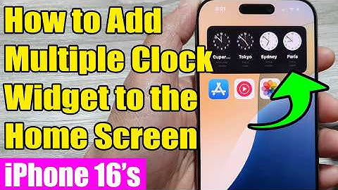 🕒 iPhone 16/16 Pro Max: How to Add Multiple Clock Widget to the Home Screen