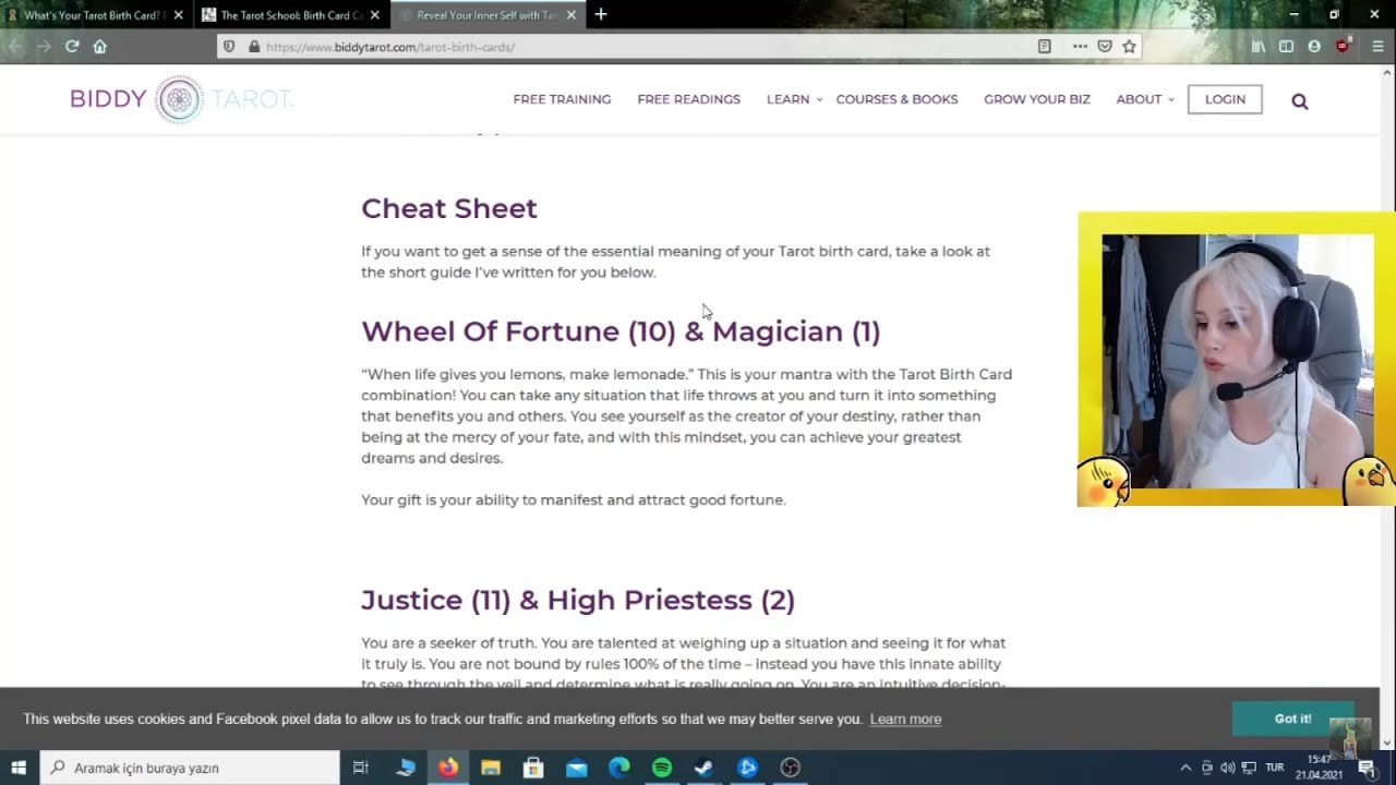 Tarotta doğum, kişilik ve ruh kartları nelerdir?Senin kartın hangisi?💙