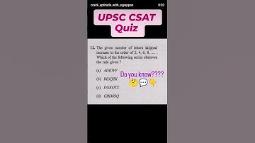 UPSC CSAT Quiz | Mr.Ayyappan sir #ias #exam #trending