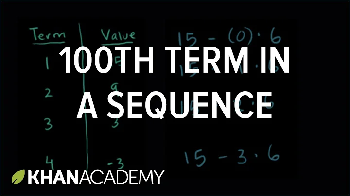 Finding the 100th term in a sequence | Sequences, series and induction | Precalculus | Khan Academy