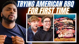 🇬🇧BRIT Reacts To BRITISH COLLEGE STUDENTS TRY AMERICAN BBQ FOR THE FIRST TIME!