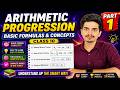 Arithmetic Progression Class 10 Part 1 | Basic Formulas & Concepts Explained Easily 🔥 | GPSTR Maths