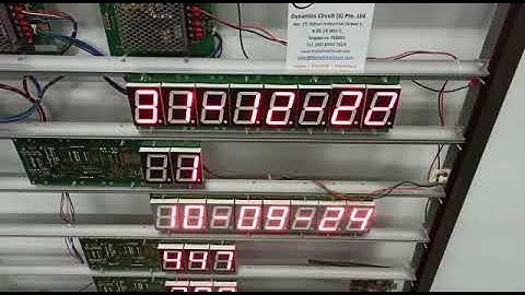 Large Public 7 Segment Display Repairs by Dynamics Circuit (S) Pte. Ltd.