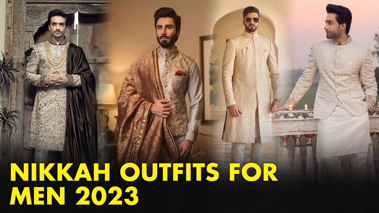 Nikah Outfits For Boys 2022 | Nikah Dresses For Men 2023 | Nikah Dress ...