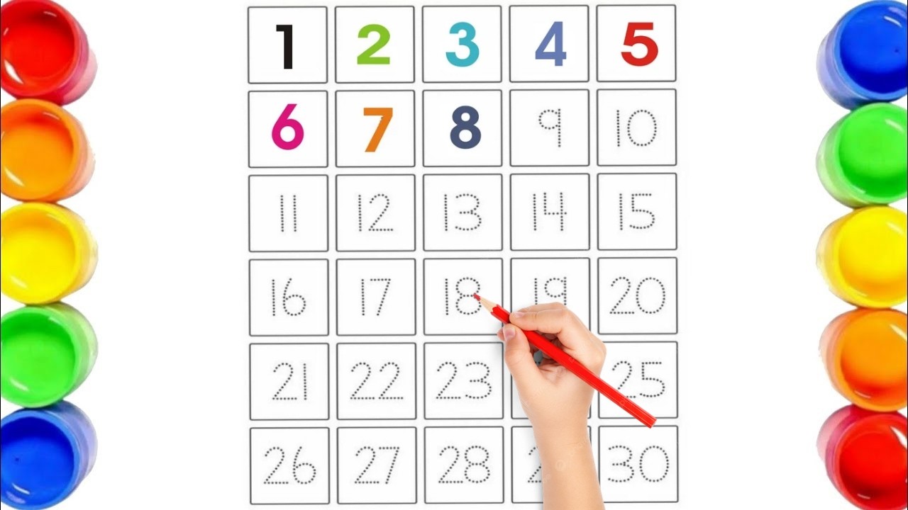 1 to 30 Counting Song, Phonics & Number Rhymes | Preschool Learning ...
