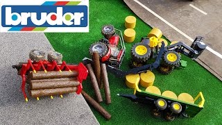 BRUDER toys RC tractors CRASH!