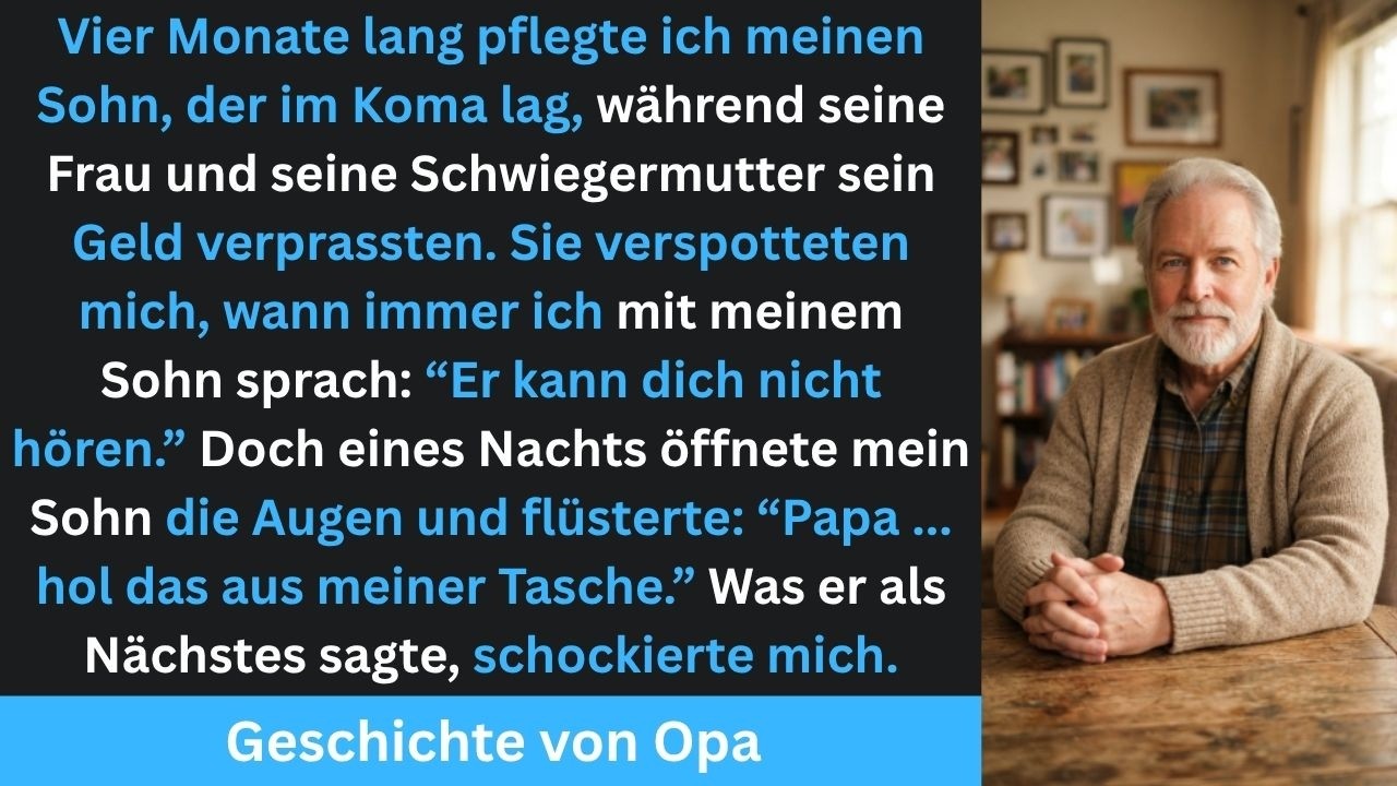 "Er hört dich nicht", sagten sie. Ich sprach weiter mit meinem Sohn – dann öffnete er die Augen und…