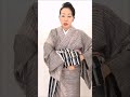 簡単!崩れにくい!粋な帯結び【矢羽根ばさみ】 #帯結び #着付け #普段着物 #kimono #半巾帯