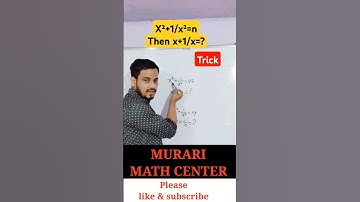 If x²+1/x² is given then x+1/x=?  #shorts #algebra #polynomials  #tricks