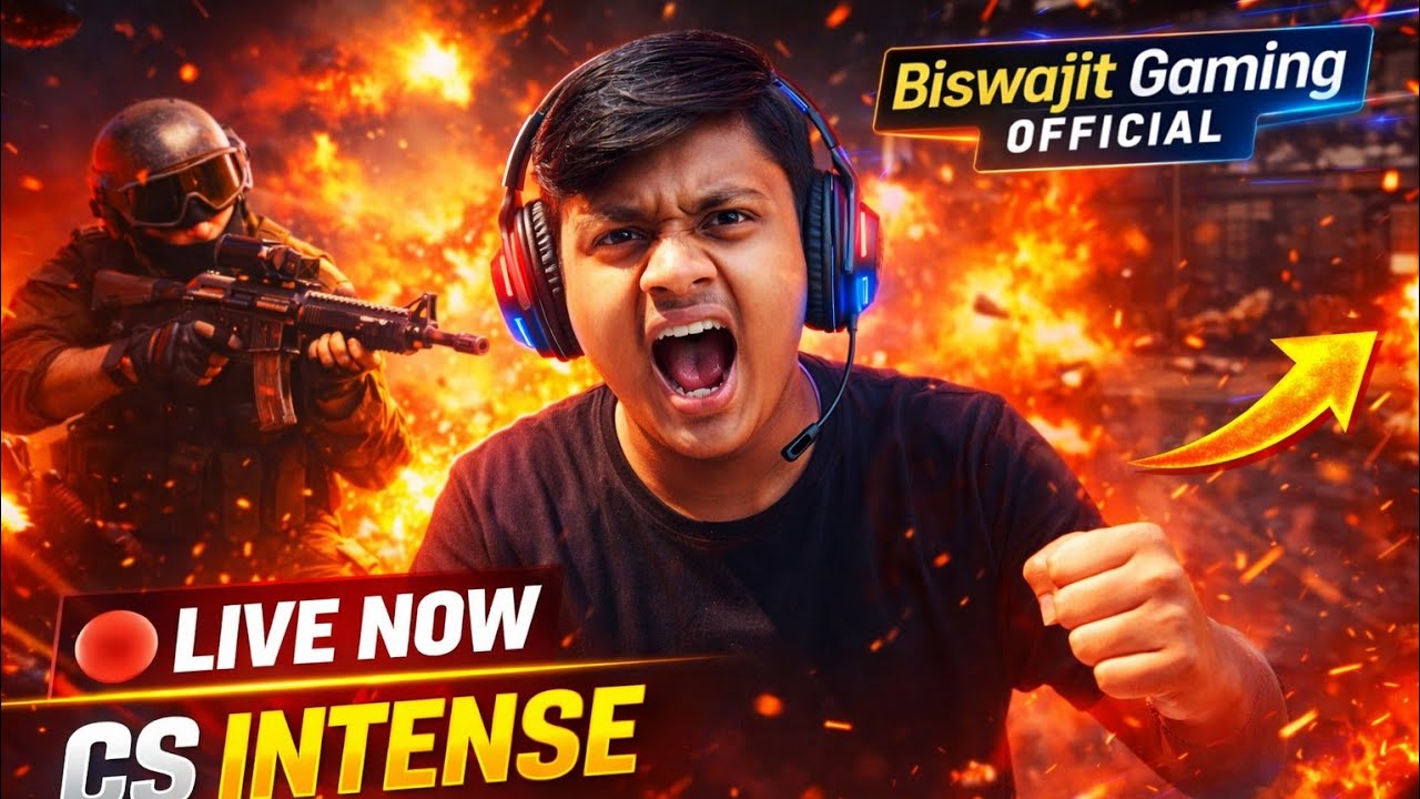 CS LIVE 🔴 Intense Match Gameplay | Biswajit Gaming Official - YouTube