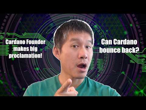 Bitcoin Price Watch! Cardano Founder makes HUGE proclamation! Can ADA be saved?