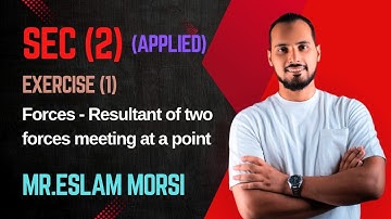 Exercise (1) : Forces - Resultant of two forces meeting at one point (Applied)