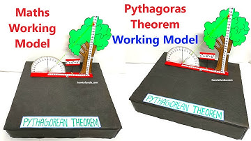 pythagoras theorem working model maths project using tree - howtofunda- maths project