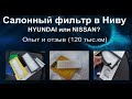 Салонный фильтр в Ниву. Хендай или Ниссан? Отзыв и опыт (120 тыс.км)