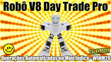 Robô Investidor Metatrader - Mini Indice V8 Day Trade Pro - WINM20 - Pregão 27/04/2020
