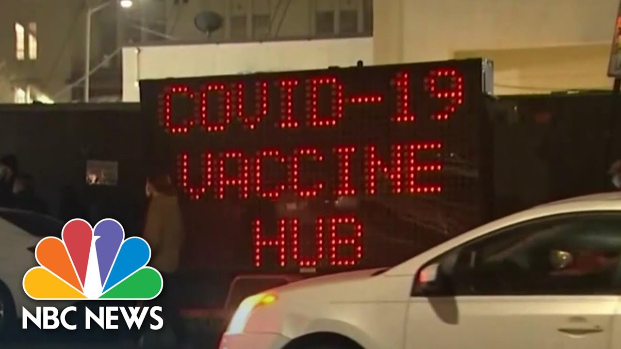 Frustration At U.S. Vaccination Sites As Supply Runs Low | NBC News NOW