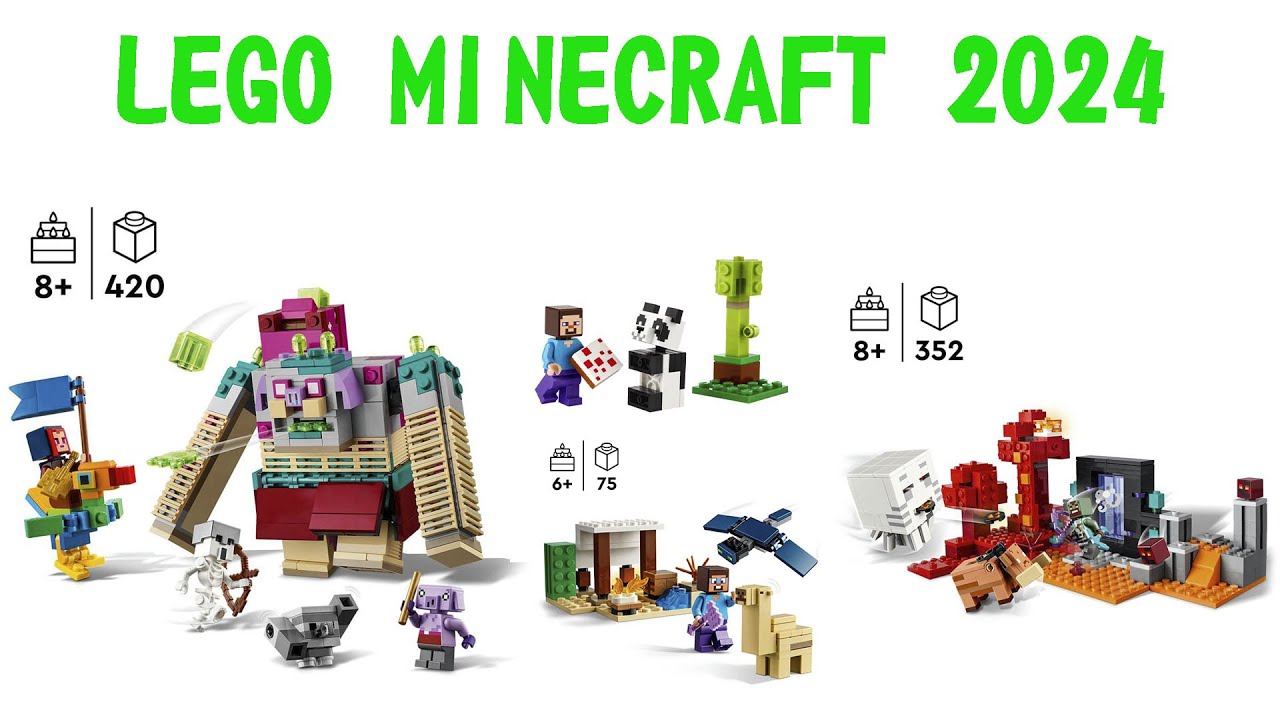 More LEGO Minecraft 2024 sets revealed, including Legends model