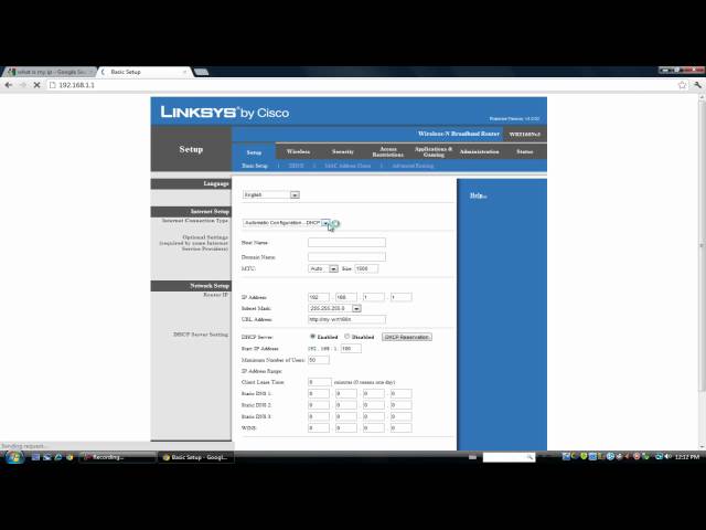 Portal Indeholde auditorium How To Change Your Public IP Address On A Linksys Router [HD] - YouTube
