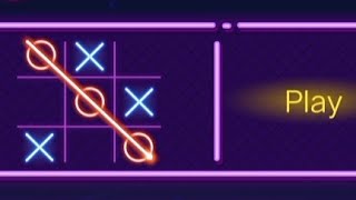 Tic Tac Toe 2 Player : Glow XoXO The Real XOXO by momicin gameplay screenshot 1