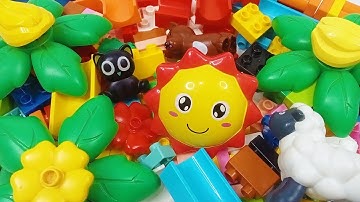 Satisfying building block marble run ☆ Create an interesting marble track building, using Lego Duplo