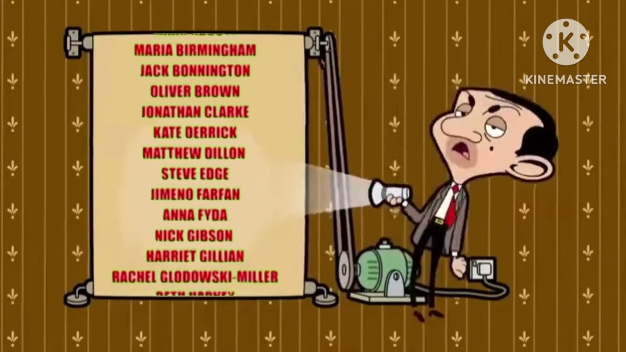 Mr bean end credits but reversed 