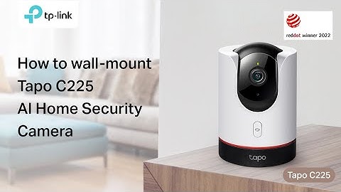 How to wall-mount Tapo C225 AI Home Security Wi-Fi Camera