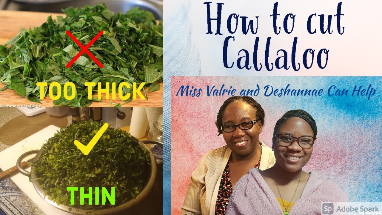 Cutting Callaloo - YouTube